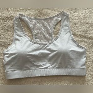 Zyia Active Bomber Sports Bra. White Size L.  New without tags.